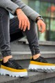 KB056 Erkek Günlük Bağcıklı Cilt Süet Spor Sneaker Ayakkabı CSBT - Siyah/Sarı Erkek Ayakkabı KB056 Erkek Günlük Bağcıklı Cilt Süet Spor Sneaker Ayakkabı CSBT - Siyah/Sarı – Kuback Erkek Ayakkabı