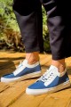 KB110 Erkek Günlük Bağcıklı Triko Spor Sneaker Ayakkabı TBT - Mavi – Kuback Erkek Ayakkabı