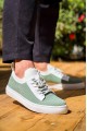 KB110 Erkek Günlük Bağcıklı Triko Spor Sneaker Ayakkabı TBT - Yeşil