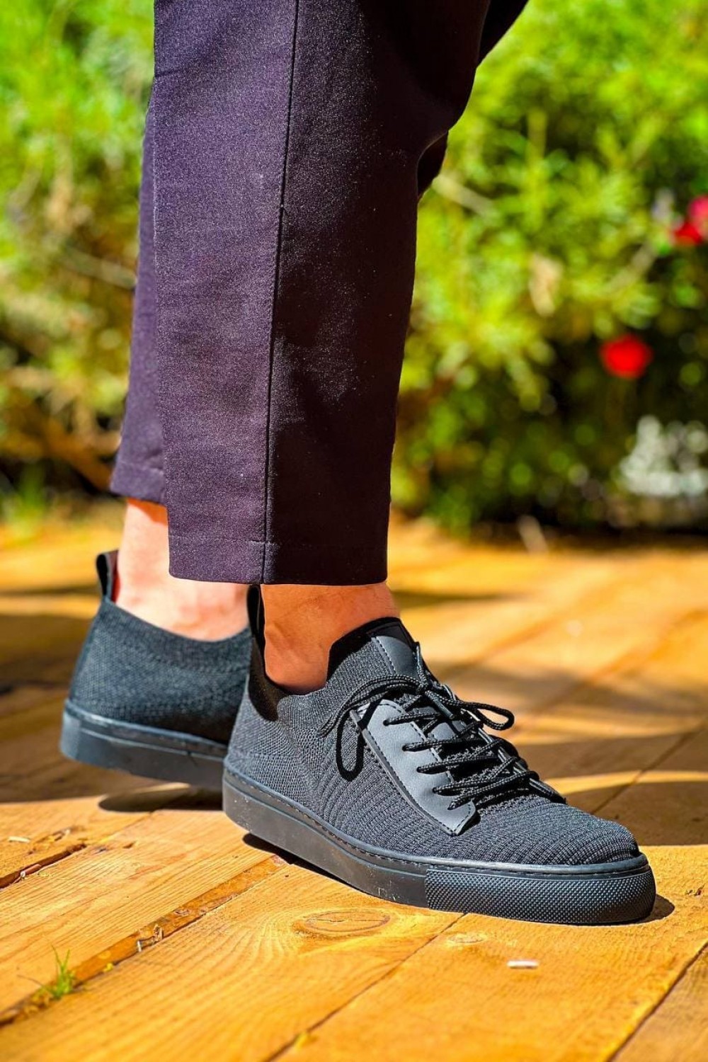 KB110 Erkek Günlük Bağcıklı Triko Spor Sneaker Ayakkabı TST - Siyah Erkek Ayakkabı KB110 Erkek Günlük Bağcıklı Triko Spor Sneaker Ayakkabı TST - Siyah – Kuback Erkek Ayakkabı
