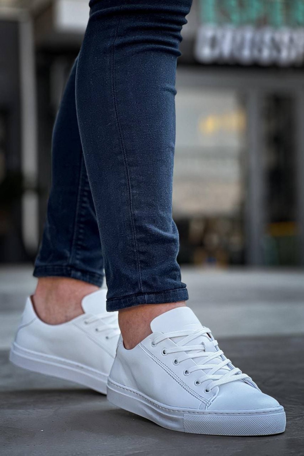 KB122 Erkek Günlük Bağcıklı Cilt Spor Sneaker Ayakkabı CBT - Beyaz Erkek Ayakkabı KB122 Erkek Günlük Bağcıklı Cilt Spor Sneaker Ayakkabı CBT - Beyaz – Kuback Erkek Ayakkabı