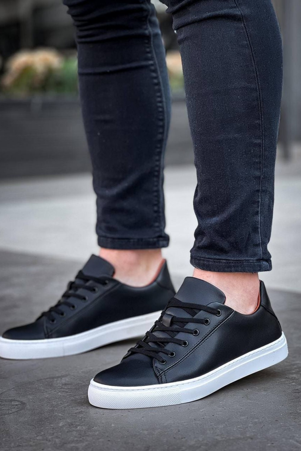 KB122 Erkek Günlük Bağcıklı Cilt Spor Sneaker Ayakkabı CBT - Siyah Erkek Ayakkabı KB122 Erkek Günlük Bağcıklı Cilt Spor Sneaker Ayakkabı CBT - Siyah – Kuback Erkek Ayakkabı
