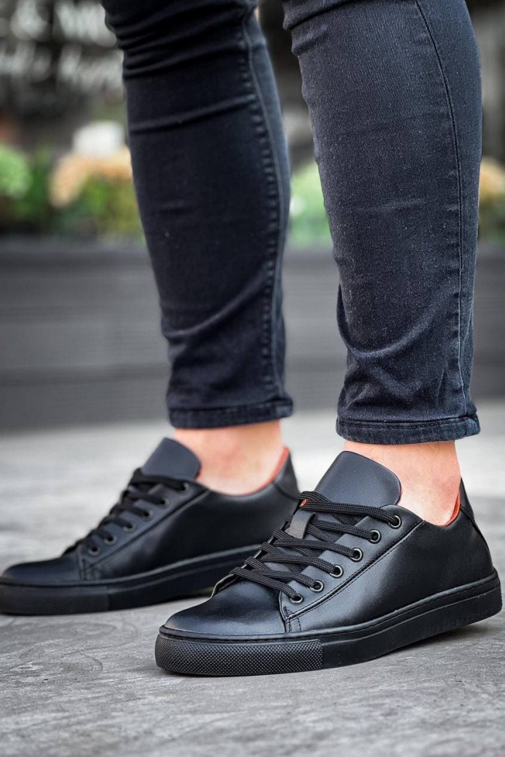 KB122 Erkek Günlük Bağcıklı Cilt Spor Sneaker Ayakkabı CST - Siyah Erkek Ayakkabı KB122 Erkek Günlük Bağcıklı Cilt Spor Sneaker Ayakkabı CST - Siyah – Kuback Erkek Ayakkabı