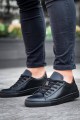 KB122 Erkek Günlük Bağcıklı Cilt Spor Sneaker Ayakkabı CST - Siyah Erkek Ayakkabı KB122 Erkek Günlük Bağcıklı Cilt Spor Sneaker Ayakkabı CST - Siyah – Kuback Erkek Ayakkabı