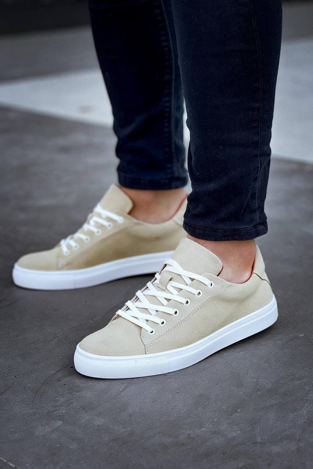 KB122 Erkek Günlük Bağcıklı Süet Spor Sneaker Ayakkabı SBT - Bej Erkek Ayakkabı KB122 Erkek Günlük Bağcıklı Süet Spor Sneaker Ayakkabı SBT - Bej – Kuback Erkek Ayakkabı