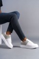 SLW151 Boost Erkek Günlük Bağcıklı Cilt Süet Spor Sneaker Ayakkabı CSBT - Beyaz/Gri Erkek Ayakkabı SLW151 Boost Erkek Günlük Bağcıklı Cilt Süet Spor Sneaker Ayakkabı CSBT - Beyaz/Gri – Salwo Erkek Ayakkabı