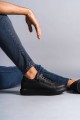 SLW155 Warrior Erkek Günlük Bağcıklı Fermuarlı Cilt Spor Sneaker Ayakkabı CST - Siyah Erkek Ayakkabı SLW155 Warrior Erkek Günlük Bağcıklı Fermuarlı Cilt Spor Sneaker Ayakkabı CST - Siyah – Salwo Erkek Ayakkabı