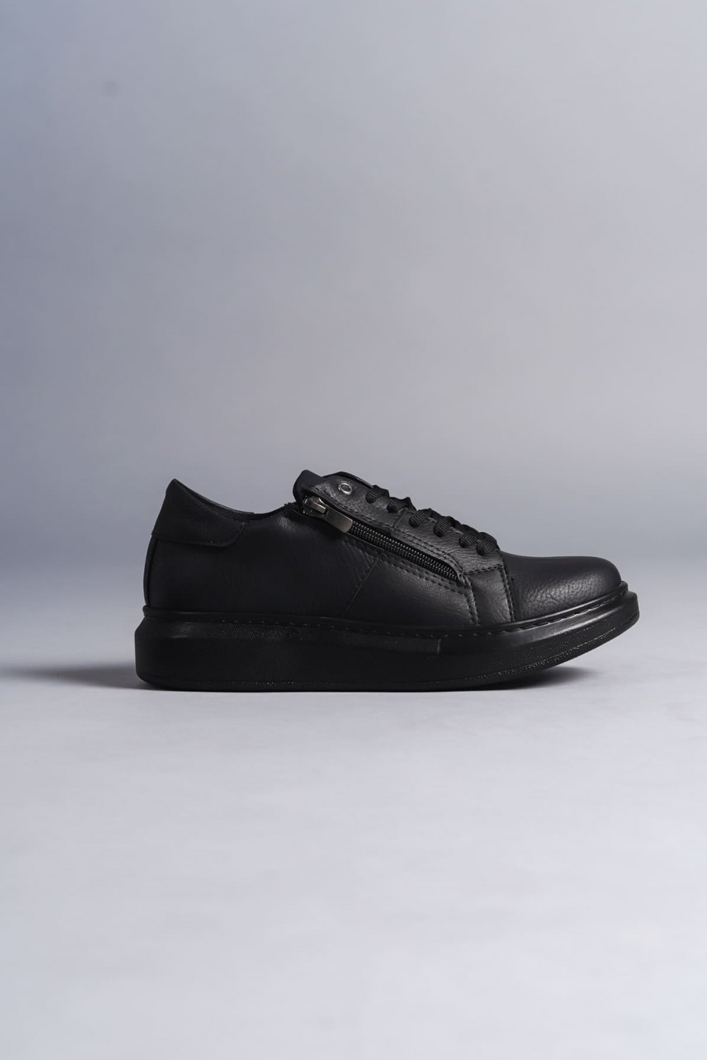 SLW155 Warrior Erkek Günlük Bağcıklı Fermuarlı Cilt Spor Sneaker Ayakkabı CST - Siyah Erkek Ayakkabı SLW155 Warrior Erkek Günlük Bağcıklı Fermuarlı Cilt Spor Sneaker Ayakkabı CST - Siyah – Salwo Erkek Ayakkabı