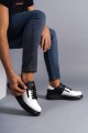 SLW155 Warrior Erkek Günlük Bağcıklı Fermuarlı Cilt Spor Sneaker Ayakkabı CST - Siyah/Beyaz Erkek Ayakkabı SLW155 Warrior Erkek Günlük Bağcıklı Fermuarlı Cilt Spor Sneaker Ayakkabı CST - Siyah/Beyaz – Salwo Erkek Ayakkabı