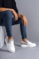 SLW155 Warrior Erkek Günlük Bağcıklı Fermuarlı Cilt Süet Spor Sneaker Ayakkabı CSBT - Beyaz/Gri Erkek Ayakkabı SLW155 Warrior Erkek Günlük Bağcıklı Fermuarlı Cilt Süet Spor Sneaker Ayakkabı CSBT - Beyaz/Gri – Salwo Erkek Ayakkabı