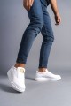 SLW161 Hippo Erkek Günlük Bağcıksız Cilt Spor Sneaker Ayakkabı CBT - Beyaz Erkek Ayakkabı SLW161 Hippo Erkek Günlük Bağcıksız Cilt Spor Sneaker Ayakkabı CBT - Beyaz – Salwo Erkek Ayakkabı