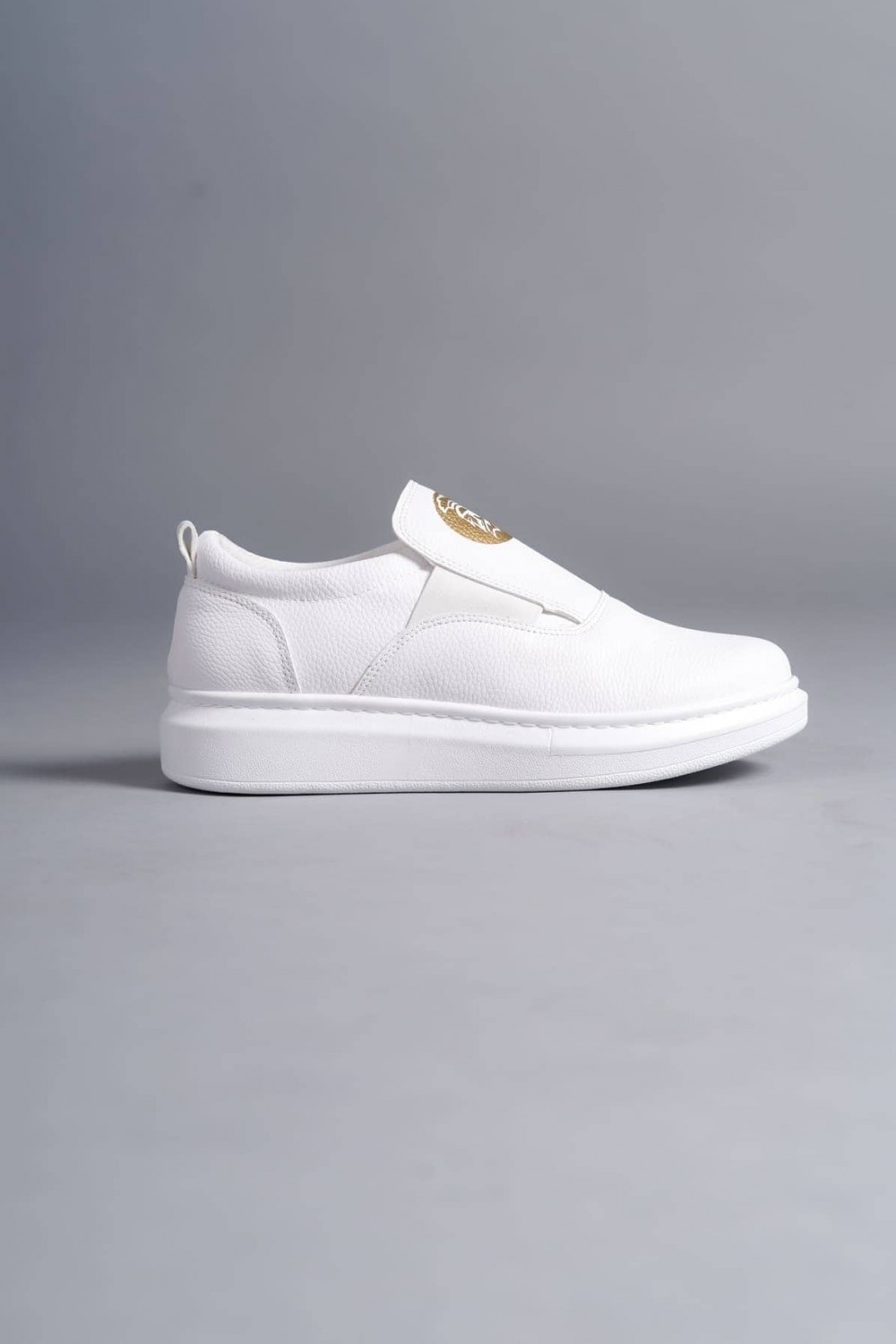 SLW161 Hippo Erkek Günlük Bağcıksız Cilt Spor Sneaker Ayakkabı CBT - Beyaz Erkek Ayakkabı SLW161 Hippo Erkek Günlük Bağcıksız Cilt Spor Sneaker Ayakkabı CBT - Beyaz – Salwo Erkek Ayakkabı