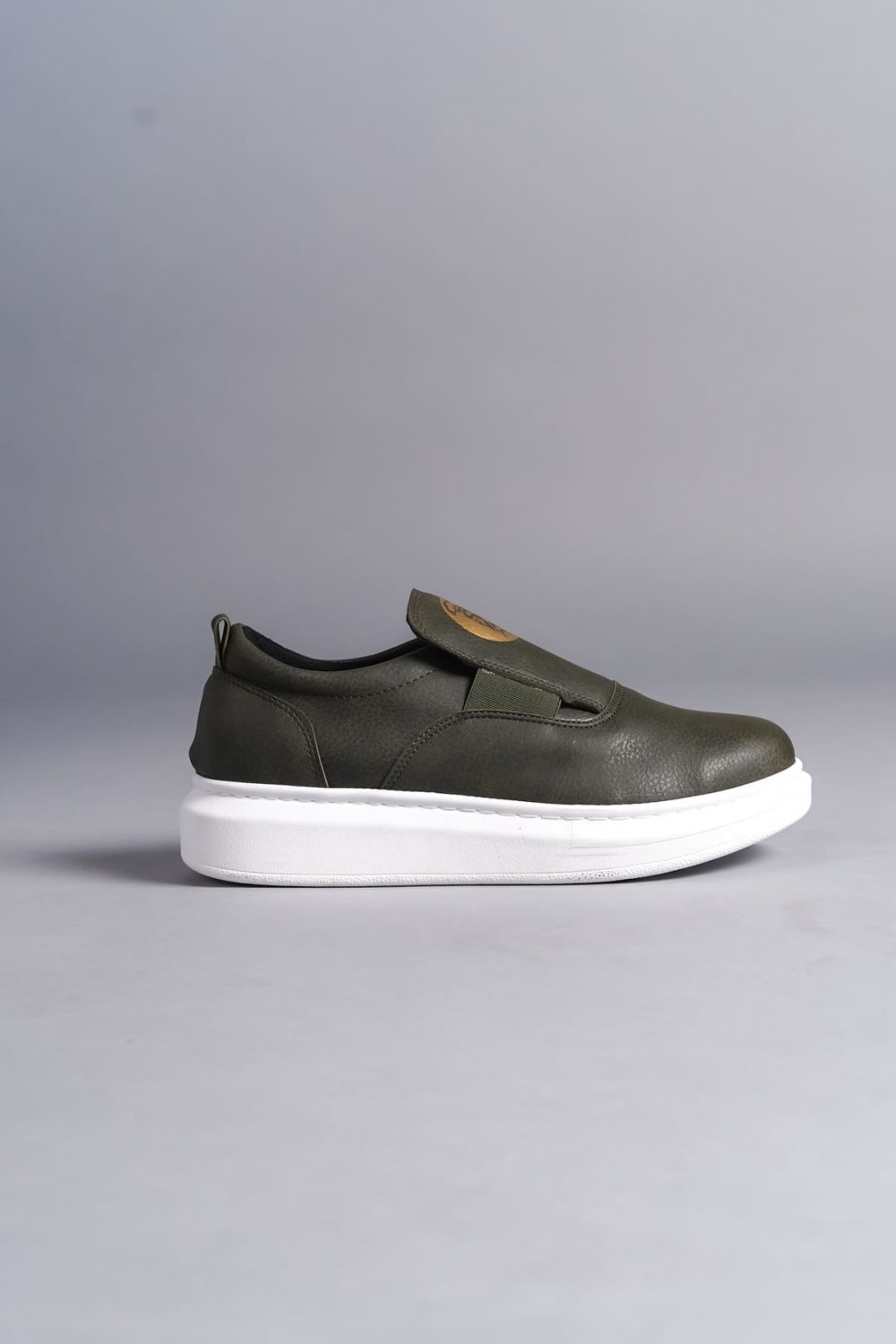SLW161 Hippo Erkek Günlük Bağcıksız Cilt Spor Sneaker Ayakkabı CBT - Haki Erkek Ayakkabı SLW161 Hippo Erkek Günlük Bağcıksız Cilt Spor Sneaker Ayakkabı CBT - Haki – Salwo Erkek Ayakkabı