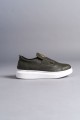 SLW161 Hippo Erkek Günlük Bağcıksız Cilt Spor Sneaker Ayakkabı CBT - Haki Erkek Ayakkabı SLW161 Hippo Erkek Günlük Bağcıksız Cilt Spor Sneaker Ayakkabı CBT - Haki – Salwo Erkek Ayakkabı