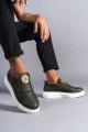 SLW161 Hippo Erkek Günlük Bağcıksız Cilt Spor Sneaker Ayakkabı CBT - Haki Erkek Ayakkabı SLW161 Hippo Erkek Günlük Bağcıksız Cilt Spor Sneaker Ayakkabı CBT - Haki – Salwo Erkek Ayakkabı
