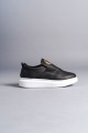 SLW161 Hippo Erkek Günlük Bağcıksız Cilt Spor Sneaker Ayakkabı CBT - Siyah Erkek Ayakkabı SLW161 Hippo Erkek Günlük Bağcıksız Cilt Spor Sneaker Ayakkabı CBT - Siyah – Salwo Erkek Ayakkabı