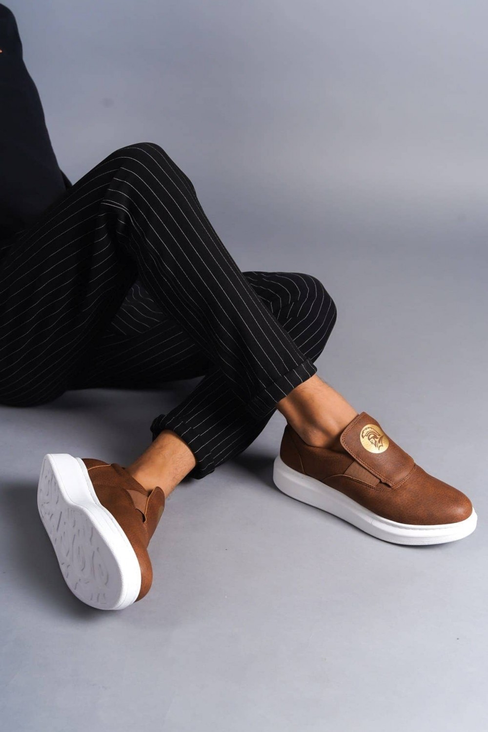 SLW161 Hippo Erkek Günlük Bağcıksız Cilt Spor Sneaker Ayakkabı CBT - Taba Erkek Ayakkabı SLW161 Hippo Erkek Günlük Bağcıksız Cilt Spor Sneaker Ayakkabı CBT - Taba – Salwo Erkek Ayakkabı