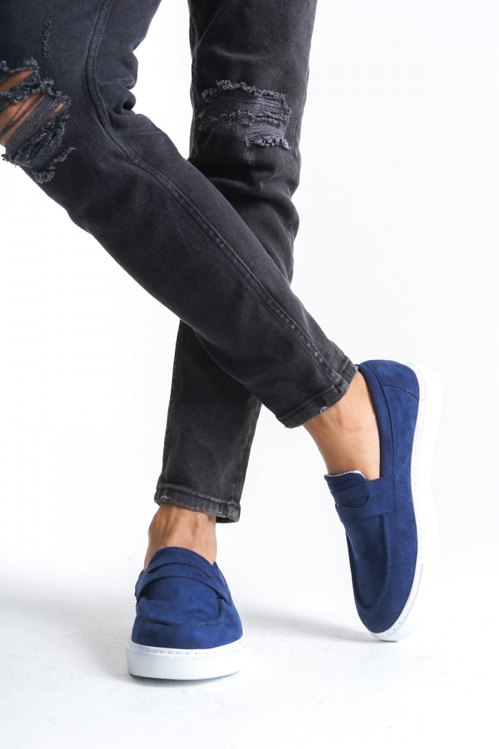 SLW180 Estilo X Erkek Günlük Bağcıksız Süet Klasik Ayakkabı SBT - Lacivert Erkek Ayakkabı SLW180 Estilo X Erkek Günlük Bağcıksız Süet Klasik Ayakkabı SBT - Lacivert – Salwo Erkek Ayakkabı