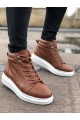 SLW202 Toronto Erkek Spor Günlük Bağcıklı Cilt Bot CBT - Taba