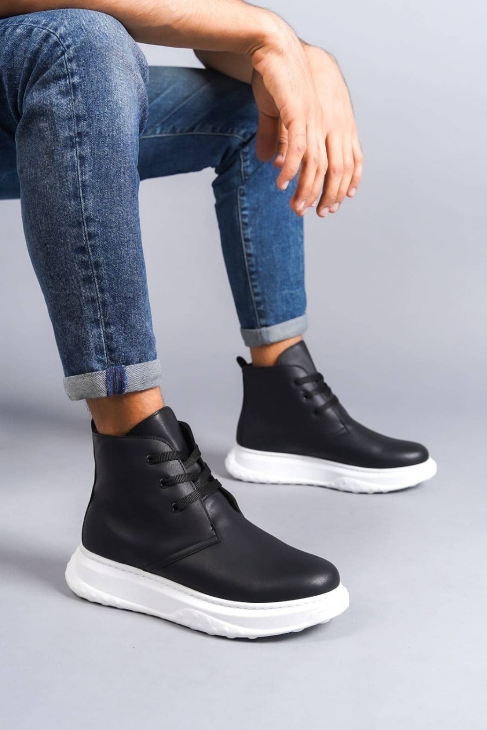 SLW204 Franca Erkek Spor Günlük Bağcıklı Cilt Bot CBT - Siyah Erkek Ayakkabı SLW204 Franca Erkek Spor Günlük Bağcıklı Cilt Bot CBT - Siyah – Salwo Erkek Ayakkabı
