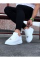 WG01 Erkek Günlük Bağcıklı Düz Desen Cilt Spor Sneaker Ayakkabı CBT - Beyaz Erkek Ayakkabı WG01 Erkek Günlük Bağcıklı Düz Desen Cilt Spor Sneaker Ayakkabı CBT - Beyaz – Wagoon Erkek Ayakkabı