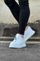 WG010 Erkek Günlük Fermuarlı Cilt Spor Sneaker Ayakkabı CBT - Beyaz – Wagoon Erkek Ayakkabı