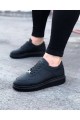 WG011 Erkek Günlük Bağcıklı Cilt Spor Sneaker Ayakkabı CST - Siyah Erkek Ayakkabı WG011 Erkek Günlük Bağcıklı Cilt Spor Sneaker Ayakkabı CST - Siyah – Wagoon Erkek Ayakkabı