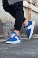 WG011 Erkek Günlük Bağcıklı Süet Spor Sneaker Ayakkabı SBT - Mavi/Beyaz Erkek Ayakkabı WG011 Erkek Günlük Bağcıklı Süet Spor Sneaker Ayakkabı SBT - Mavi/Beyaz – Wagoon Erkek Ayakkabı