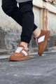 WG011 Erkek Günlük Bağcıklı Süet Spor Sneaker Ayakkabı STT - Taba/Beyaz Erkek Ayakkabı WG011 Erkek Günlük Bağcıklı Süet Spor Sneaker Ayakkabı STT - Taba/Beyaz – Wagoon Erkek Ayakkabı