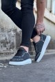 WG018 Erkek Günlük Bağcıklı Kot Kumaş Spor Sneaker Ayakkabı TBT - Gri – Wagoon Erkek Ayakkabı