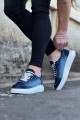 WG018 Erkek Günlük Bağcıklı Kot Kumaş Spor Sneaker Ayakkabı TBT - Koyu Mavi – Wagoon Erkek Ayakkabı