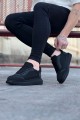 WG019 Erkek Günlük Bağcıklı Triko Cilt Spor Sneaker Ayakkabı TCST - Siyah Erkek Ayakkabı WG019 Erkek Günlük Bağcıklı Triko Cilt Spor Sneaker Ayakkabı TCST - Siyah – Wagoon Erkek Ayakkabı