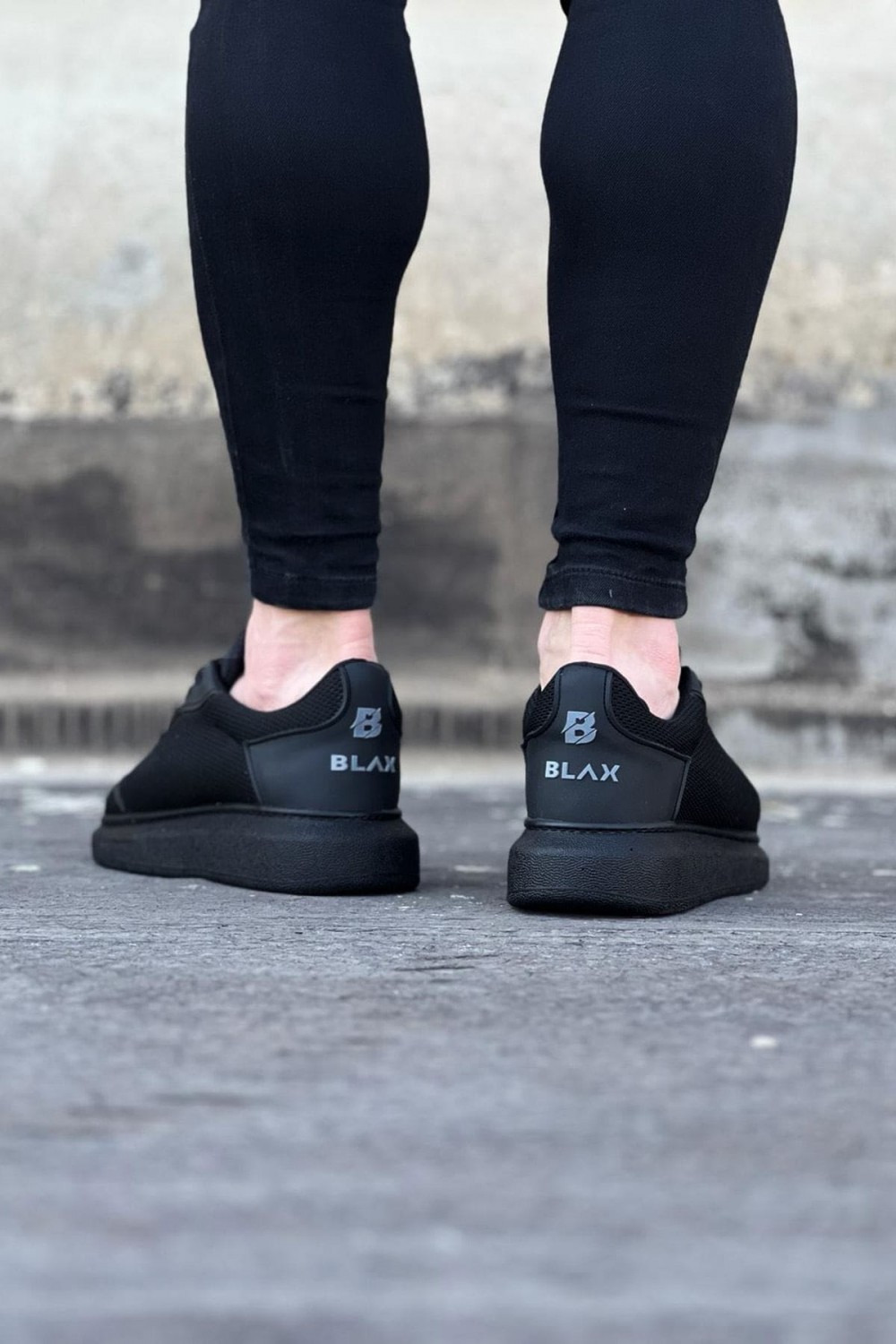 WG019 Erkek Günlük Bağcıklı Triko Cilt Spor Sneaker Ayakkabı TCST - Siyah Erkek Ayakkabı WG019 Erkek Günlük Bağcıklı Triko Cilt Spor Sneaker Ayakkabı TCST - Siyah – Wagoon Erkek Ayakkabı