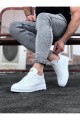 WG022 Erkek Günlük Bağcıklı Delikli Desen Cilt Spor Sneaker Ayakkabı CBT - Beyaz Erkek Ayakkabı WG022 Erkek Günlük Bağcıklı Delikli Desen Cilt Spor Sneaker Ayakkabı CBT - Beyaz – Wagoon Erkek Ayakkabı