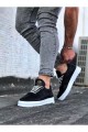 WG022 Erkek Günlük Bağcıklı Delikli Desen Cilt Spor Sneaker Ayakkabı CBT - Siyah Erkek Ayakkabı WG022 Erkek Günlük Bağcıklı Delikli Desen Cilt Spor Sneaker Ayakkabı CBT - Siyah – Wagoon Erkek Ayakkabı