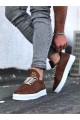 WG022 Erkek Günlük Bağcıklı Delikli Desen Cilt Spor Sneaker Ayakkabı CBT - Taba Erkek Ayakkabı WG022 Erkek Günlük Bağcıklı Delikli Desen Cilt Spor Sneaker Ayakkabı CBT - Taba – Wagoon Erkek Ayakkabı