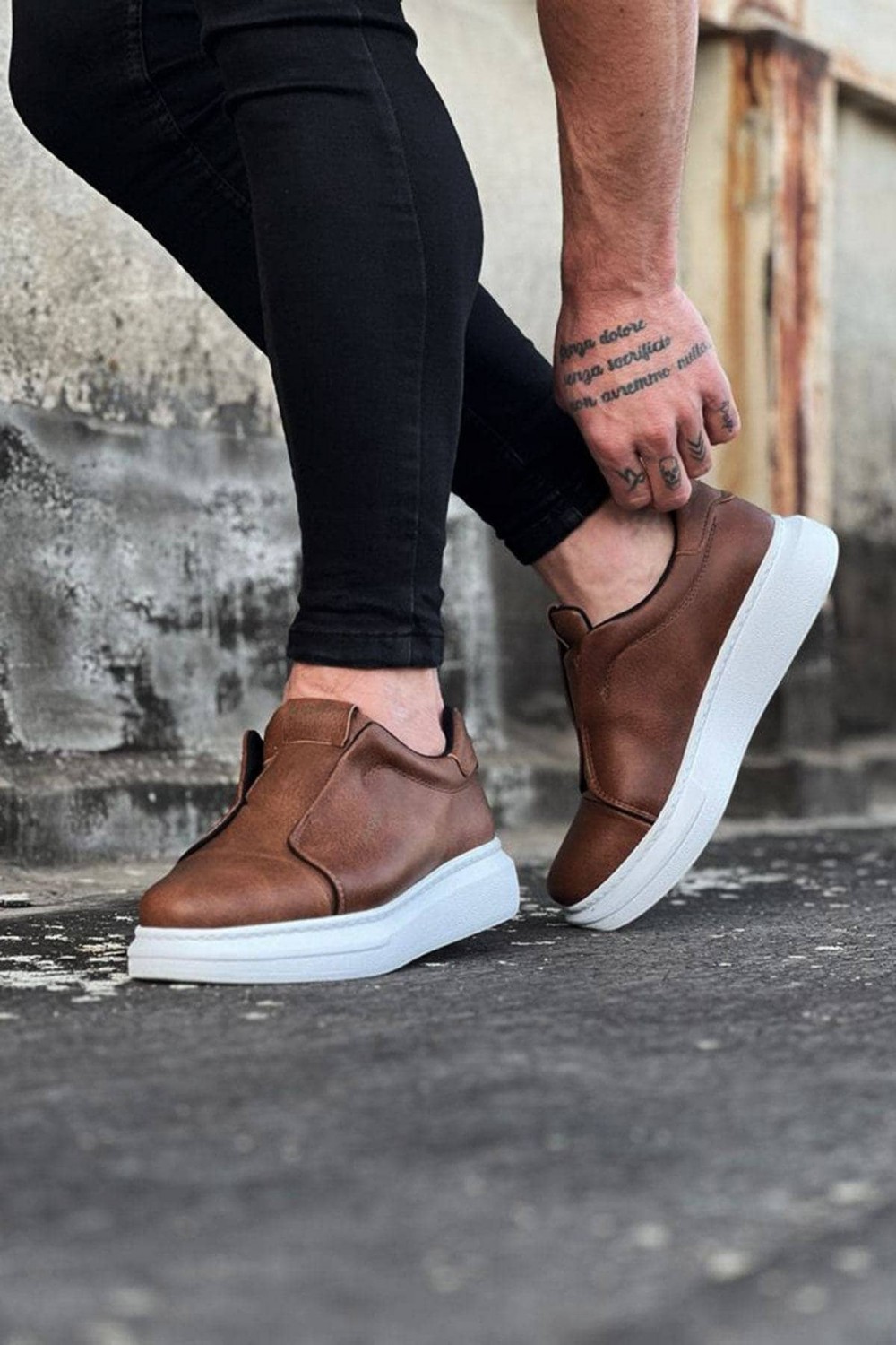 WG023 Erkek Günlük Bağcıksız Cilt Spor Sneaker Ayakkabı CBT - Taba Erkek Ayakkabı WG023 Erkek Günlük Bağcıksız Cilt Spor Sneaker Ayakkabı CBT - Taba – Wagoon Erkek Ayakkabı