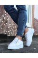 WG026 Erkek Günlük Lastikli Cilt Spor Sneaker Ayakkabı CBT - Beyaz Erkek Ayakkabı WG026 Erkek Günlük Lastikli Cilt Spor Sneaker Ayakkabı CBT - Beyaz – Wagoon Erkek Ayakkabı