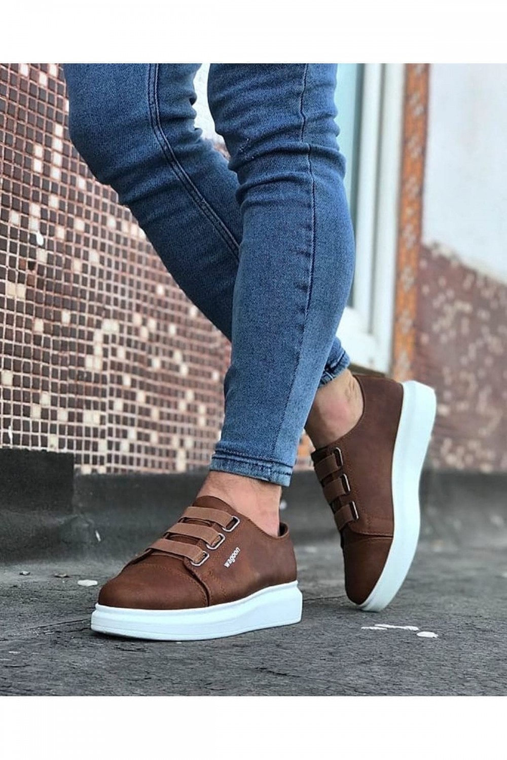 WG026 Erkek Günlük Lastikli Cilt Spor Sneaker Ayakkabı CBT - Taba Erkek Ayakkabı WG026 Erkek Günlük Lastikli Cilt Spor Sneaker Ayakkabı CBT - Taba – Wagoon Erkek Ayakkabı