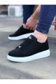 WG028 Erkek Günlük Bağcıklı Cilt Spor Sneaker Ayakkabı CBT - Siyah Erkek Ayakkabı WG028 Erkek Günlük Bağcıklı Cilt Spor Sneaker Ayakkabı CBT - Siyah – Wagoon Erkek Ayakkabı