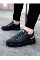 WG029 Erkek Günlük Lastikli Legend Cilt Spor Sneaker Ayakkabı CST - Siyah Erkek Ayakkabı WG029 Erkek Günlük Lastikli Legend Cilt Spor Sneaker Ayakkabı CST - Siyah – Wagoon Erkek Ayakkabı