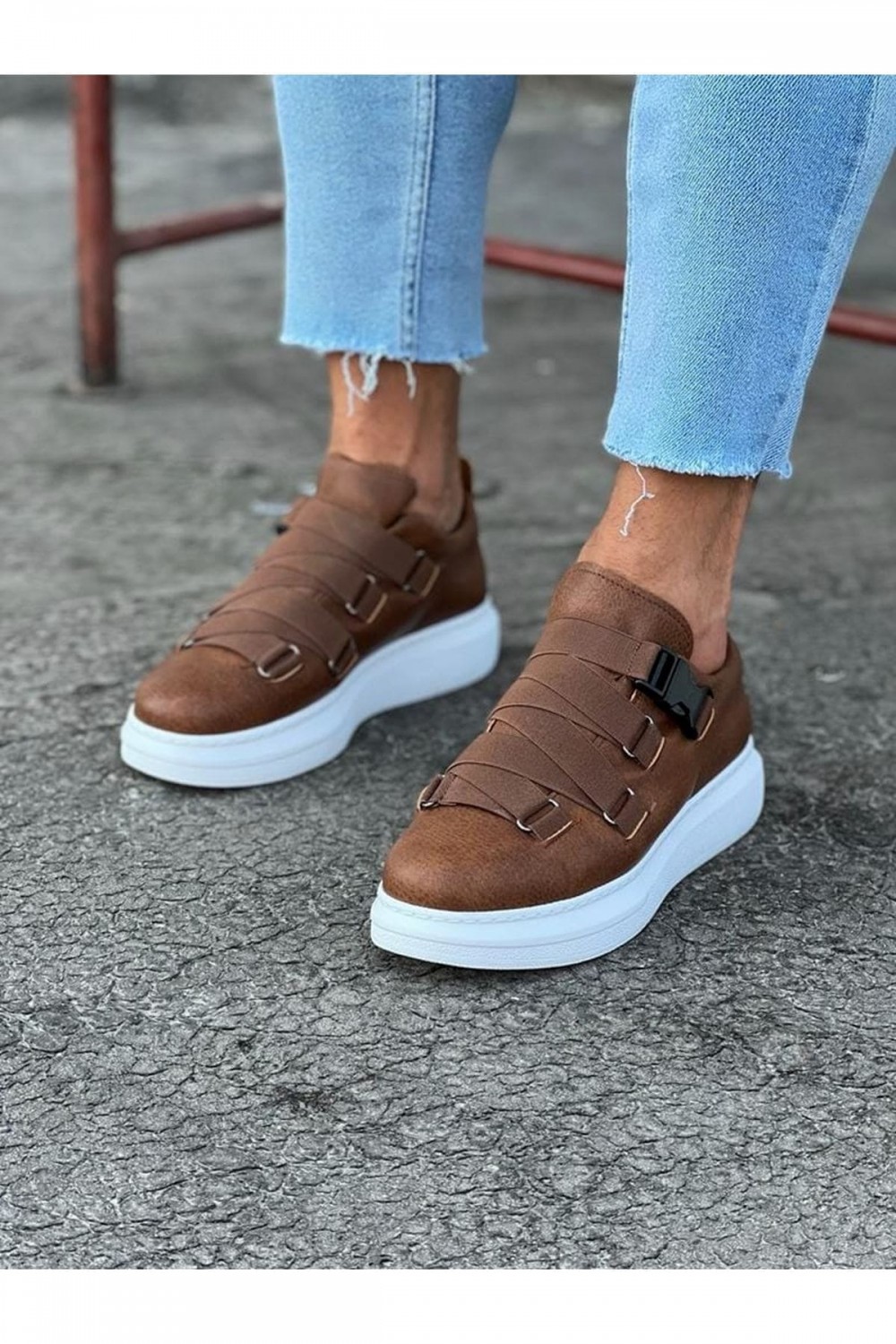 WG033 Erkek Günlük Tokalı Cilt Spor Sneaker Ayakkabı CBT - Taba Erkek Ayakkabı WG033 Erkek Günlük Tokalı Cilt Spor Sneaker Ayakkabı CBT - Taba – Wagoon Erkek Ayakkabı
