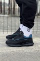 WG062 Erkek Günlük Bağcıklı Cilt Triko Spor Sneaker Ayakkabı CTST - Siyah/Mavi Erkek Ayakkabı WG062 Erkek Günlük Bağcıklı Cilt Triko Spor Sneaker Ayakkabı CTST - Siyah/Mavi – Wagoon Erkek Ayakkabı