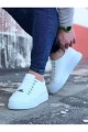 WG08 Erkek Günlük Bağcıklı Cilt Spor Sneaker Ayakkabı CBT - Beyaz Erkek Ayakkabı WG08 Erkek Günlük Bağcıklı Cilt Spor Sneaker Ayakkabı CBT - Beyaz – Wagoon Erkek Ayakkabı