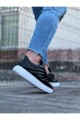 WG094 Erkek Günlük Bağcıklı Rugan Spor Sneaker Ayakkabı RBT - Siyah Erkek Ayakkabı WG094 Erkek Günlük Bağcıklı Rugan Spor Sneaker Ayakkabı RBT - Siyah – Wagoon Erkek Ayakkabı