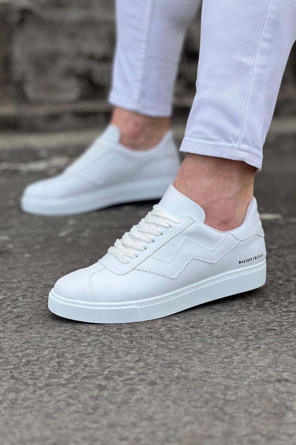 WG160 Erkek Günlük Bağcıklı Süet Cilt Spor Sneaker Ayakkabı CBT - Beyaz Erkek Ayakkabı WG160 Erkek Günlük Bağcıklı Süet Cilt Spor Sneaker Ayakkabı CBT - Beyaz – Wagoon Erkek Ayakkabı