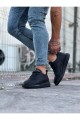 WG301 Erkek Günlük Bağcıklı Cilt Spor Sneaker Ayakkabı CST - Siyah – Wagoon Erkek Ayakkabı