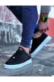 WG505 Erkek Günlük Bağcıklı Cilt Spor Sneaker Ayakkabı CBT - Siyah – Wagoon Erkek Ayakkabı