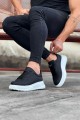 WG507 Erkek Günlük Bağcıklı Cilt Spor Sneaker Ayakkabı CBT - Siyah Erkek Ayakkabı WG507 Erkek Günlük Bağcıklı Cilt Spor Sneaker Ayakkabı CBT - Siyah – Wagoon Erkek Ayakkabı