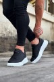 WG507 Erkek Günlük Bağcıklı Cilt Spor Sneaker Ayakkabı CBT - Siyah Erkek Ayakkabı WG507 Erkek Günlük Bağcıklı Cilt Spor Sneaker Ayakkabı CBT - Siyah – Wagoon Erkek Ayakkabı